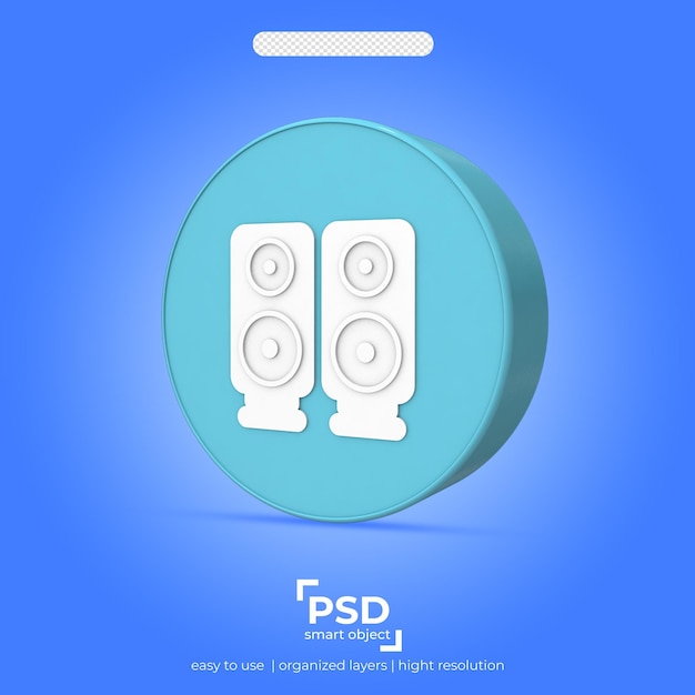 PSD 3d icon best render on transparent background 35