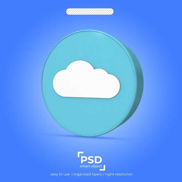 PSD 3d icon best render on transparent background iii