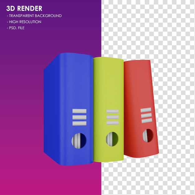 PSD 3d icon binder