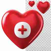 PSD 3d icon blood donation illustration