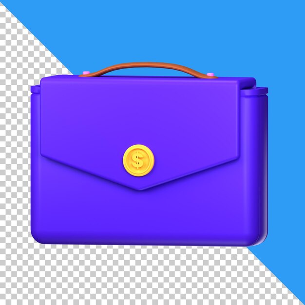 3d icon business briefcase