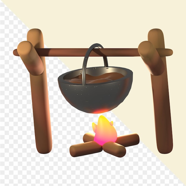 3d icon camping adventure pack