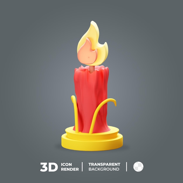 Icona 3d candela