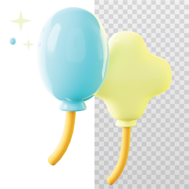 PSD 3d icon candy and lollipop illustration