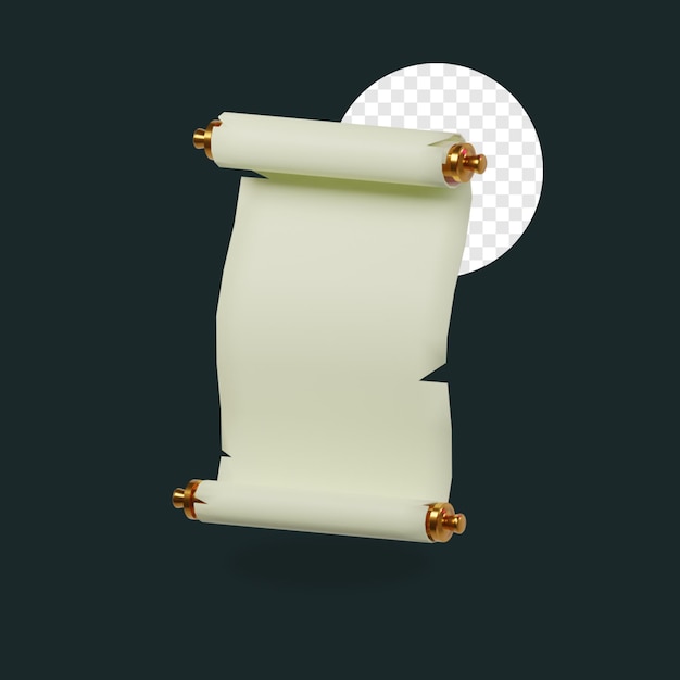 3D Icon Certificate Open View