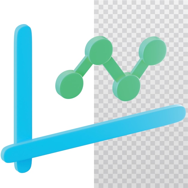 3D Icon Chart Illustration