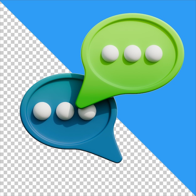 3d icon chat