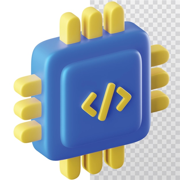 PSD 3d icon chipset illustration