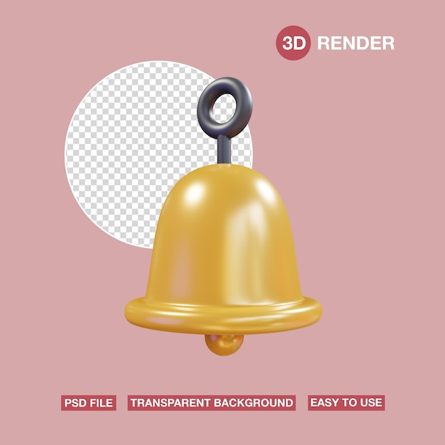 PSD 3d icon christmas jinglebell