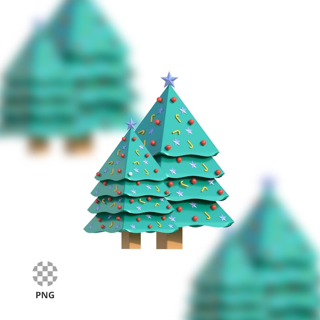 PSD 3d icon christmas tree