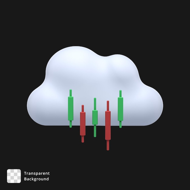 PSD icona 3d di una nube