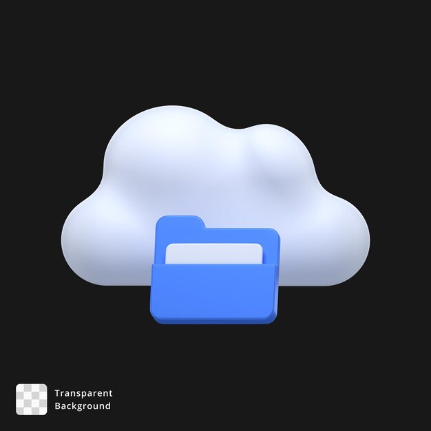 PSD 3d icon of a cloud