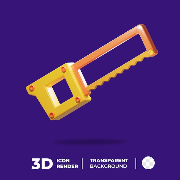 PSD 3d icon construction tool ножовка