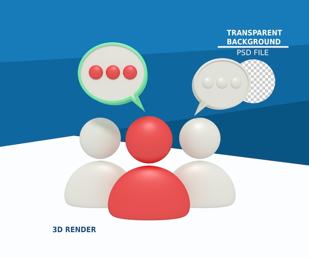 고객 서비스의 3d 아이콘