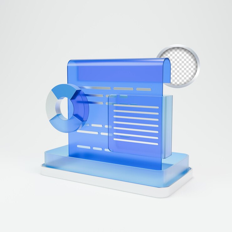 3d icon data analytics and business growth graph