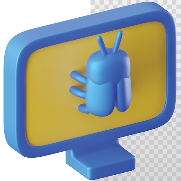 3D アイコン デバッグ イラスト