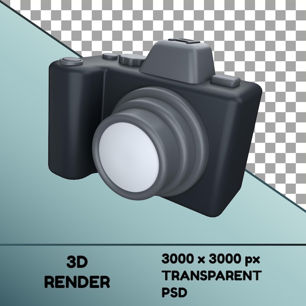 PSD 3d icon digital camera object