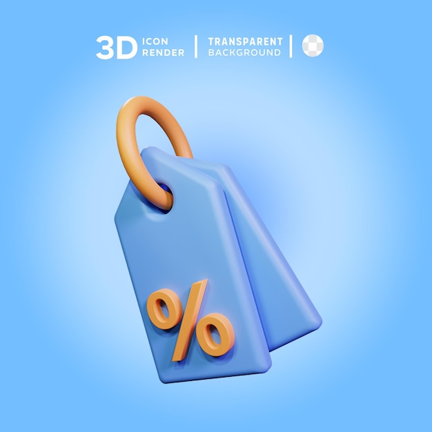 3d 아이콘 할인 태그 일러스트