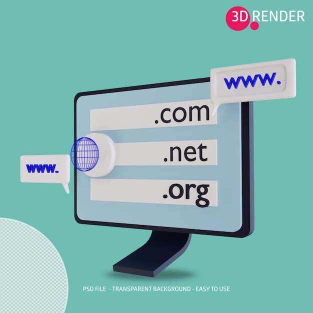 3d icon Domain Day