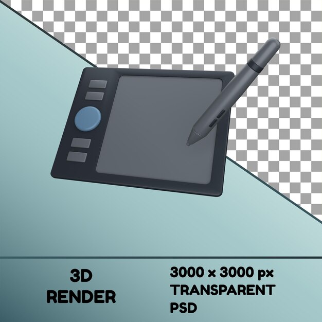 3d icon drawing tab object