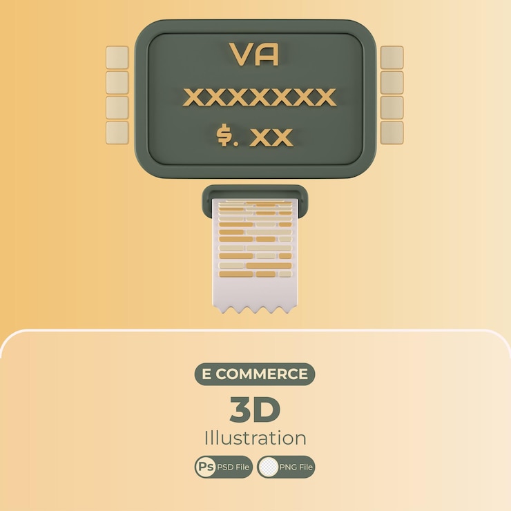 PSD 3d icon e commerce illustration website laptop mobile