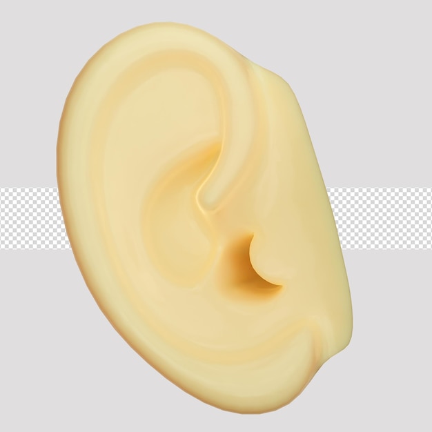 3D Icon 耳朵的設計與設計