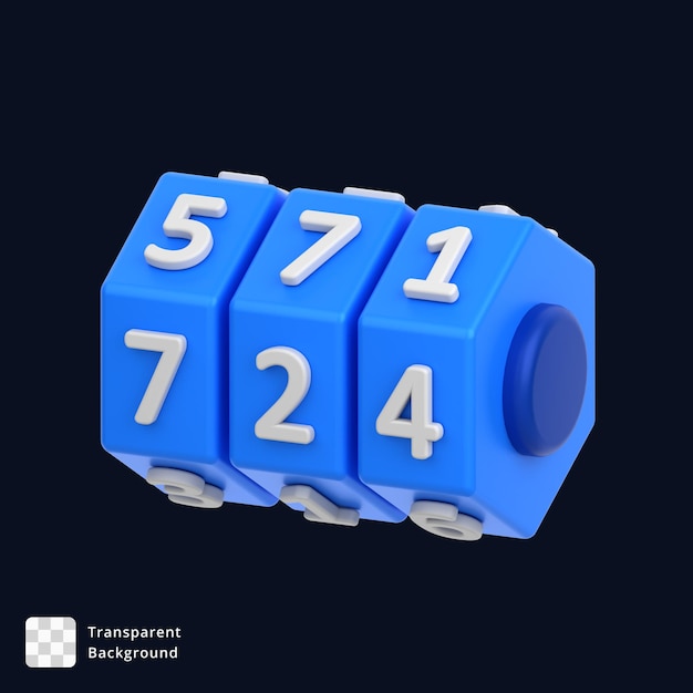 3d icon of encryption