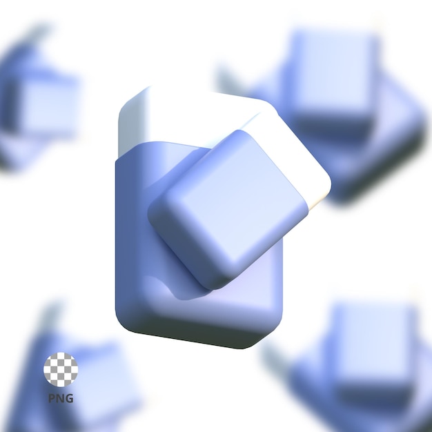 PSD gomma per icone 3d