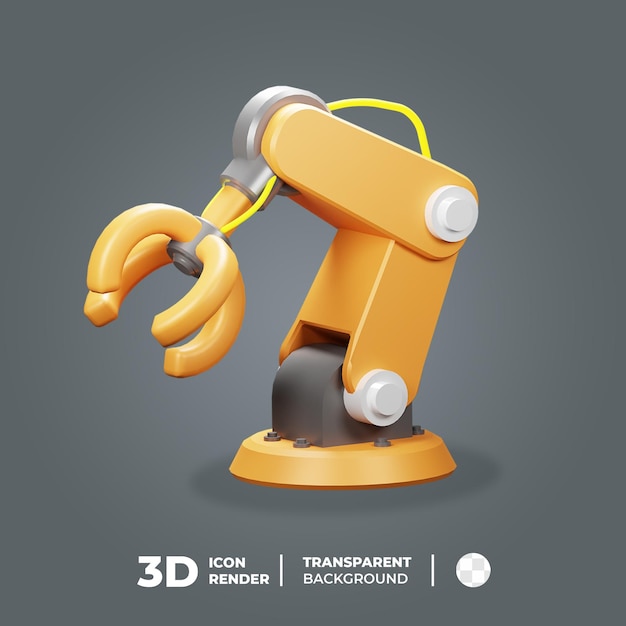 3d icon fabricage arm-robot