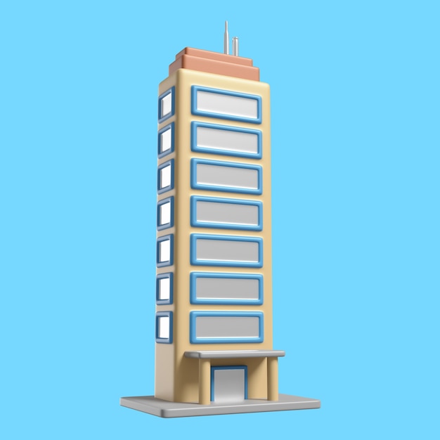 PSD 3d icon for famous city landmark