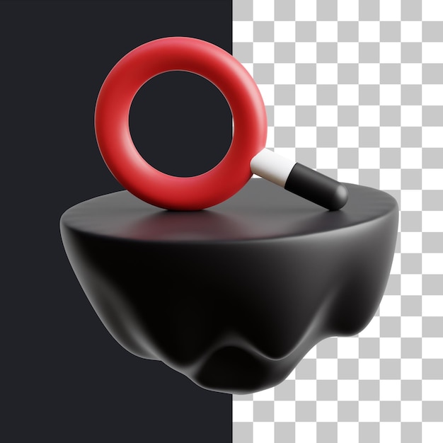 3d icon find land metaverse