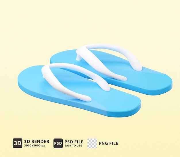 PSD 3d icon flip flop