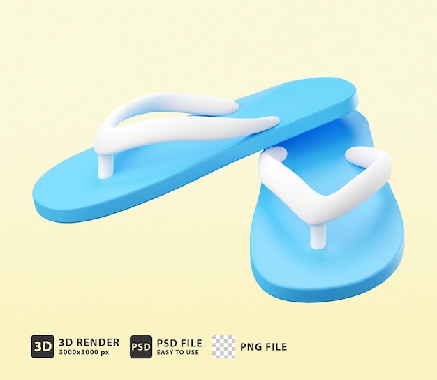 PSD 3d icon flip flop