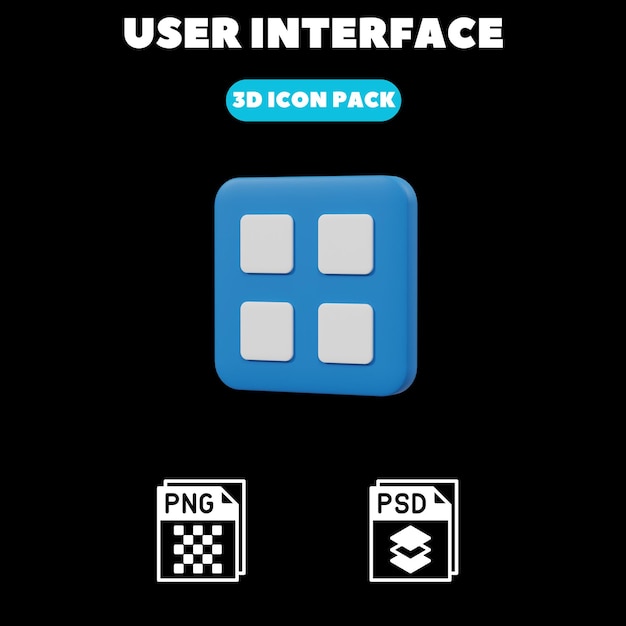 3D ICON FOR USER INTERFACE