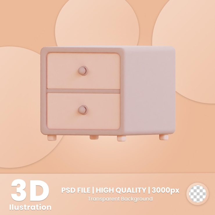 PSD 3d icon furniture