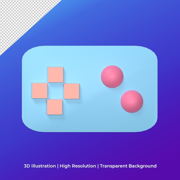 3d icon gamepad illustration