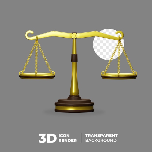 PSD 3d icon golden scale