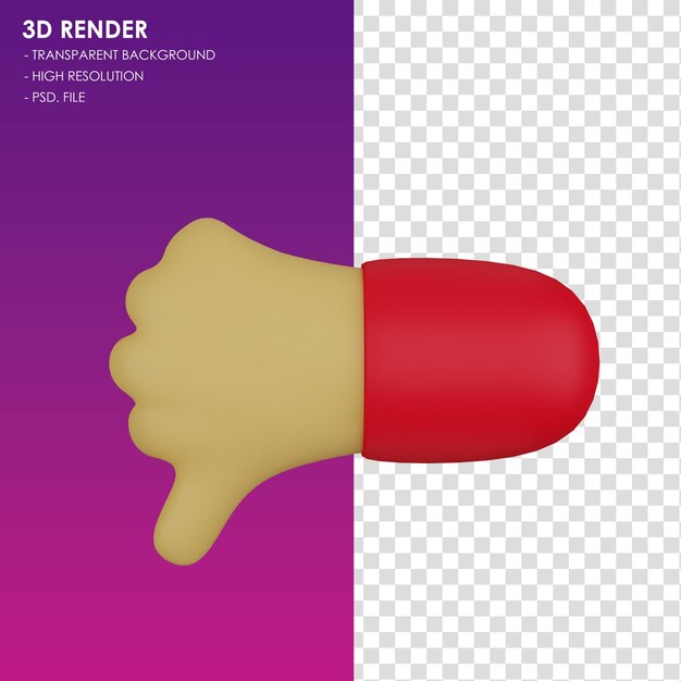 PSD 3d-icon handgebaar