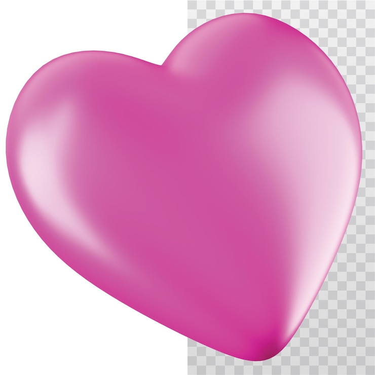 PSD 3d icon heart illustration