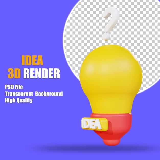 Idea icona 3d