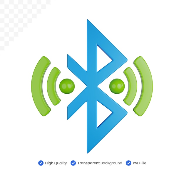3D Icon Illustration Bluetooth Transmitter