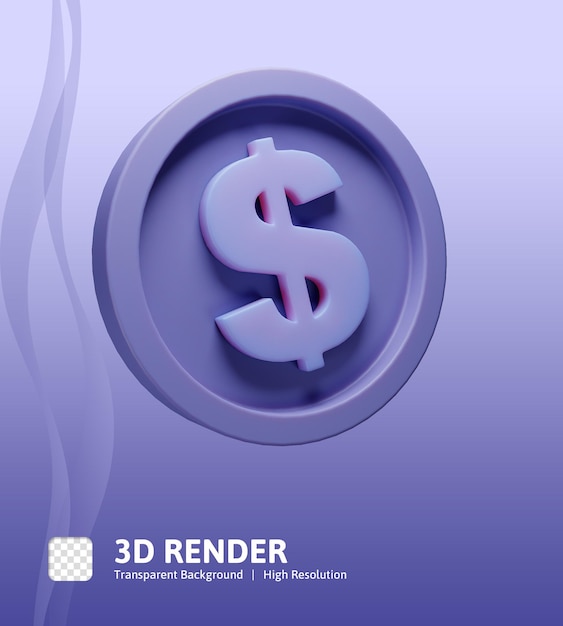 3d icon illustration бизнес-стартап монета может быть использована для веб-приложения, инфографики