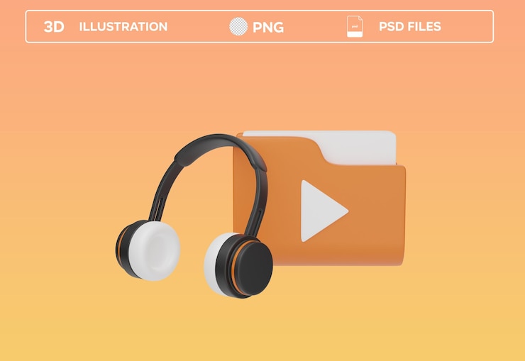 PSD 3d icon illustration
