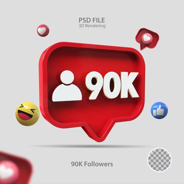 3d 아이콘 instagram 90k 팔로워 렌더링