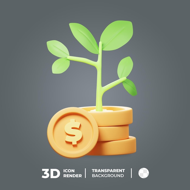 3d icon investeringsgroei