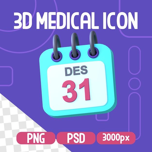 PSD Изолированный медицинский объект 3d icon