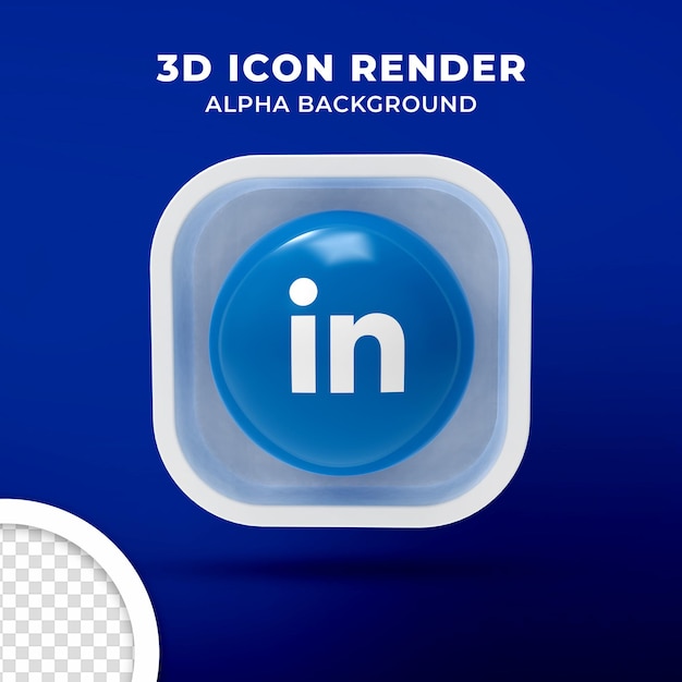 PSD 3d icon isolated