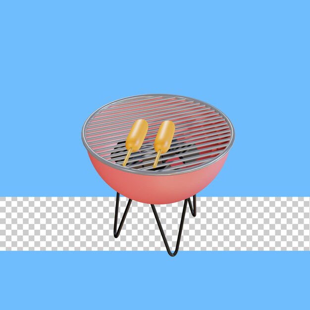 PSD 3d icon meat burner