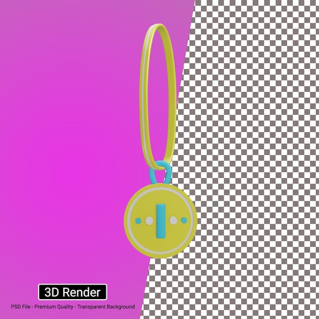 PSD 3d icon medal