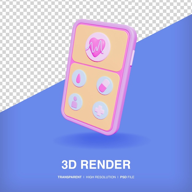 PSD 3d アイコン医療アプリ